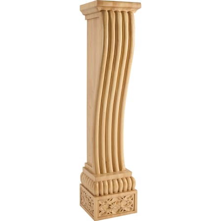 Hardware Resources 8" Wx8"Dx36"H Maple Baroque Fireplace Corbel FCOR6-MP